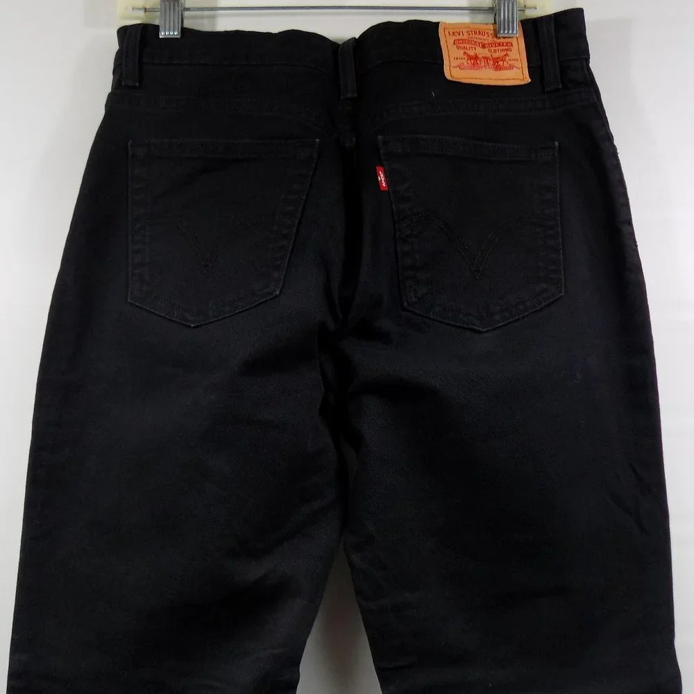 Levi's 550 Relaxed Boot Cut Black Jeans Size 10M - Picture 4 of 10